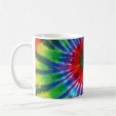 Hippy Peace Retro 60s Tie Dye Koffiemok (Links)