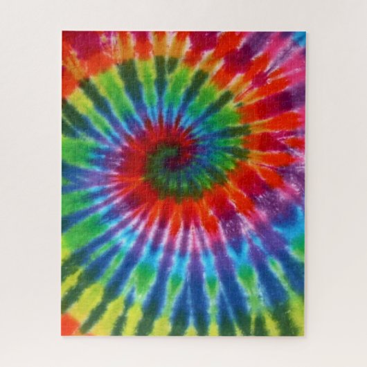 Hippy Peace Retro 60s Tie Dye Legpuzzel (Verticaal)