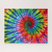 Hippy Peace Retro 60s Tie Dye Legpuzzel (Horizontaal)