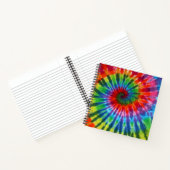 Hippy Peace Retro 60s Tie Dye Notitieboek (Binnen)