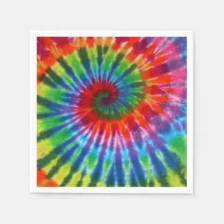 Hippy Peace Retro 60s Tie Dye Servetten