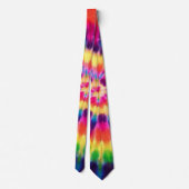 Hippy Peace Retro 60s Tie Dye Stropdas (Achterkant)