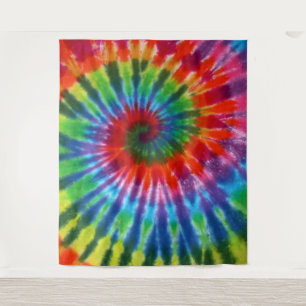 Hippy Peace Retro 60s Tie Dye Wandkleed