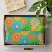 Hippy Peace Retro Colorful Boho Chic Tissuepapier (Geschenk)