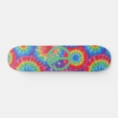 Hippy Peace Tie Dye Skateboard (Horizontaal)