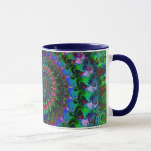 Hippy Rainbow Fractal Pattern Mok