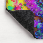 Hippy Rainbow Fractal Pattern Muismat (Hoek)