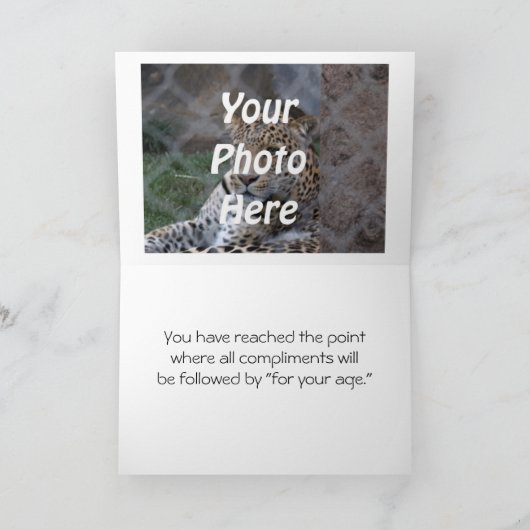 Hippy Retro Bloemen Verjaardag Kaart (Binnen)