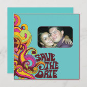 Hippy sparen de Uitnodiging van de Foto van de Dat (Voorkant / Achterkant)