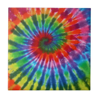 Hippy Tie Dye 60s Retro Colorful Boho Tegeltje
