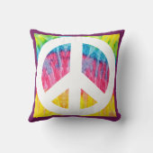 Hippy-vredesbord Cushion Kussen (Achterkant)
