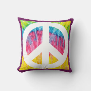 Hippy-vredesbord Cushion Kussen