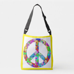 Hippy-vredesbordTote Crossbody Tas