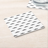 Hipspatroon Vierkante Kartonnen Onderzetter (Schuin)