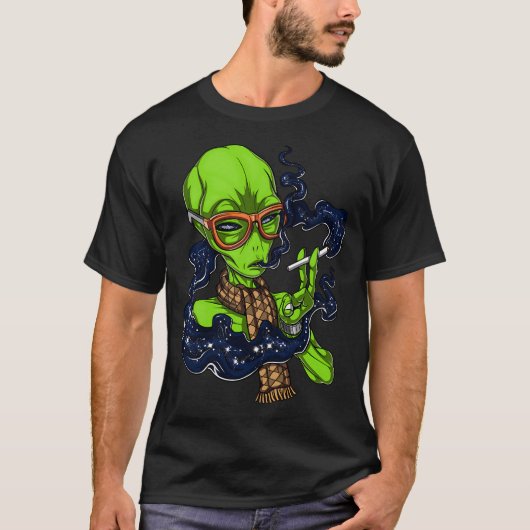 Hipster Alien T-shirt (Voorkant)