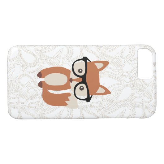 Hipster Baby Fox met bril Case-Mate iPhone Case (Achterkant (Horizontaal))