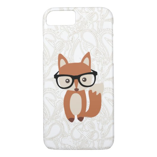 Hipster Baby Fox met bril Case-Mate iPhone Case (Achterkant)