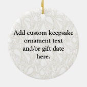 Hipster Baby Fox met bril Keramisch Ornament (Achterkant)