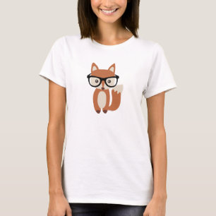Hipster Baby Fox met bril T-shirt