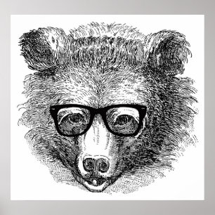 Hipster Beer Poster