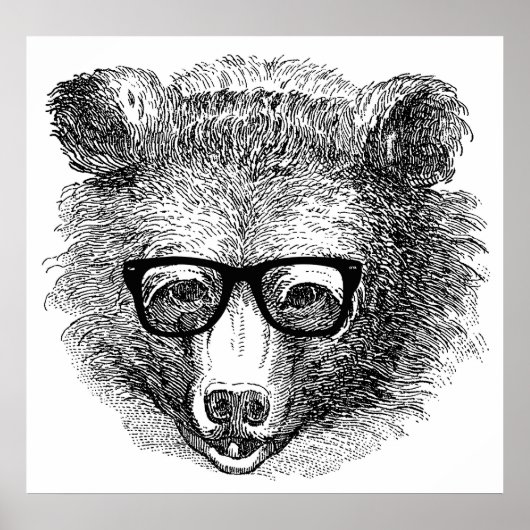 Hipster Beer Poster (Voorkant)