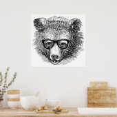 Hipster Beer Poster (Keuken)