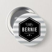 Hipster Bernie Ronde Button 7,6 Cm (Voorkant /achterkant)