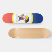 Hipster Boy - Parody illustratie Skateboard (Horizontaal)