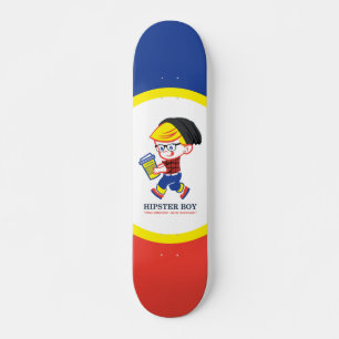 Hipster Boy - Parody illustratie Skateboard