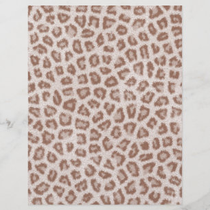 Hipster brown white cheetah Animal print Flyer