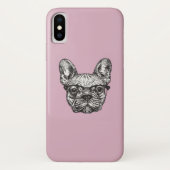 Hipster Bulldog Case-Mate iPhone Case (Achterkant)