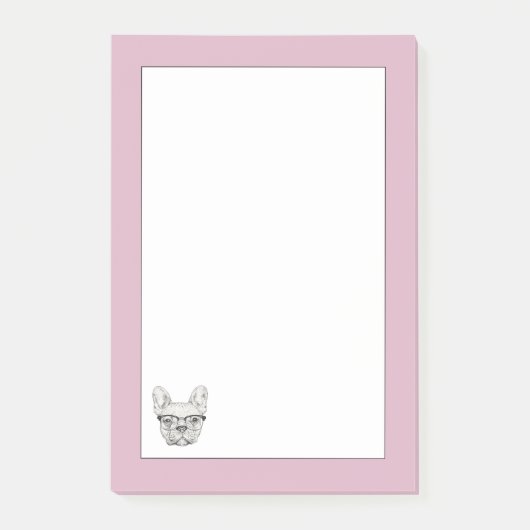 Hipster Bulldog Post-it® Notes (Voorkant)