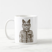 Hipster Cat Koffiemok (Links)