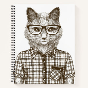 Hipster Cat Notitieboek