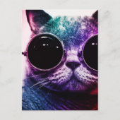 Hipster Cat Pop Art Briefkaart (Voorkant)