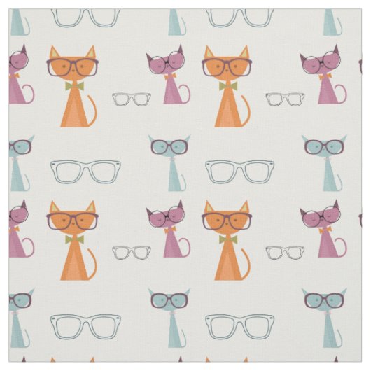 Hipster Cats Stof (Swatch)