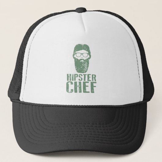 Hipster Chef Trucker Pet (Voorkant)