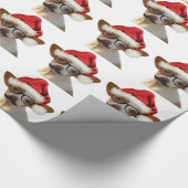 Hipster Chihuahua Christmas Wrapping Paper Cadeaupapier (Hoek)