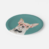 Hipster Chihuahua Paper Bord Party (Gekanteld)