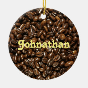 Hipster Coffee Bean Keramisch Ornament