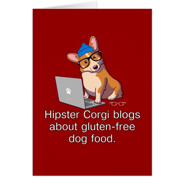 Hipster Corgi 2 (Voorkant)