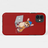 Hipster Corgi 2 Case-Mate iPhone Case (Achterkant (horizontaal))