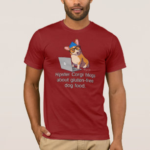 Hipster Corgi 2 T-shirt