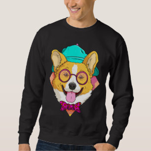 Hipster Corgi Dog Cute Corgi Ideas Mannen Vrouwen Trui