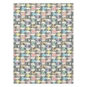 Hipster Cute Cats Pattern Tafelkleed (Voorkant)