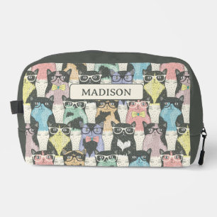 Hipster Cute Cats Pattern Toilettasje