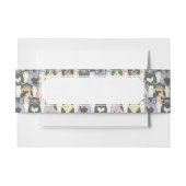 Hipster Cute Cats Pattern Uitnodigingen Wikkel (Voorkant Voorbeeld)