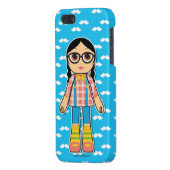 Hipster Doll Cell Phone Case iPhone 5 Hoesje (Achterkant Links)