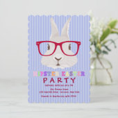 Hipster Easter Party uitnodiging (Staand voorkant)