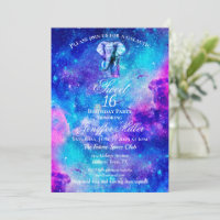 Hipster Elephant Nebula Space.